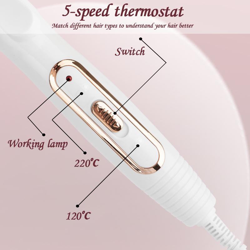 Triple-Barrel Curling Iron for Effortless Waves and Curls
