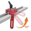 Adjustable Fence Flip Stop - Miter Track Stop Alloy Steel T Slot Stop Accurate Length Limit Device Woodworking Tool