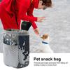 Pet Snack Bag Portable Dog Treat Bag with Mesh Pocket Oxford Cloth