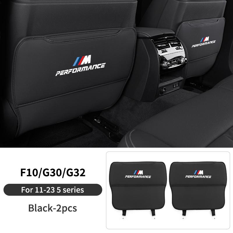 2025 Horká podložka na zadní stranu autosedačky proti kopání Kožený chránič Kryt pro BMW řady 5 F10 G30 G38 G60 X1 U11 Dekorace interiéru auta Ac