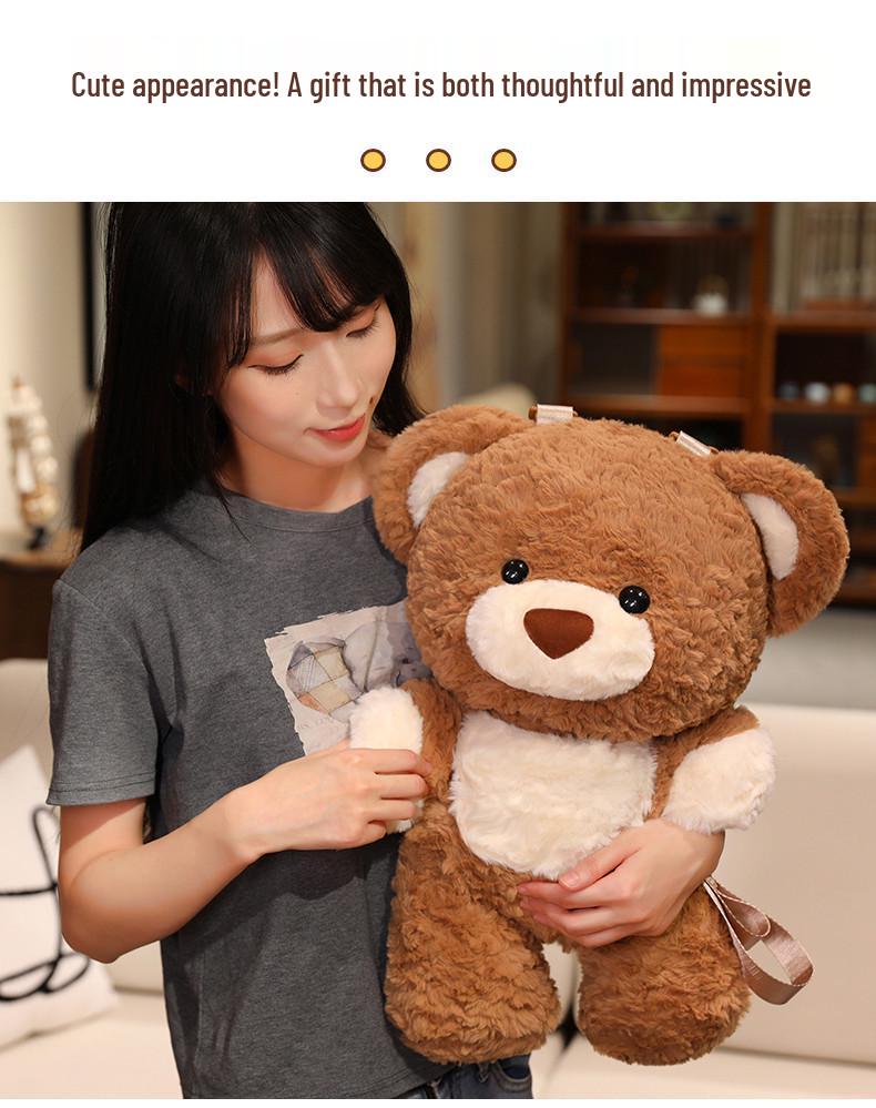 Little Bear Plush Toy Backpack & Crossbody Bag for Girls