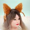 Plush Fox Ear Hair Clip Headband Hair Accessory Cute Furry Fox Ear Hairpin Soft Fox Ear Hairband Ribbon Headdress for