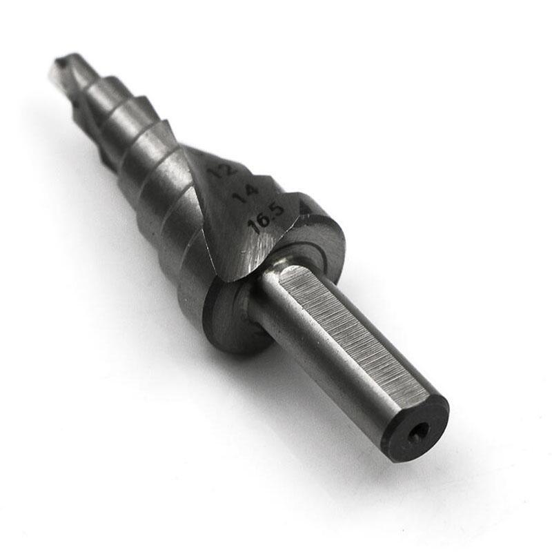 Bit Burghiu Treaptă HSS 4-16.5mm Pentru Lemn Metal Tăietor Găuri Unelte de Găurit Bit Burghiu Miez cu Canelură Spirală