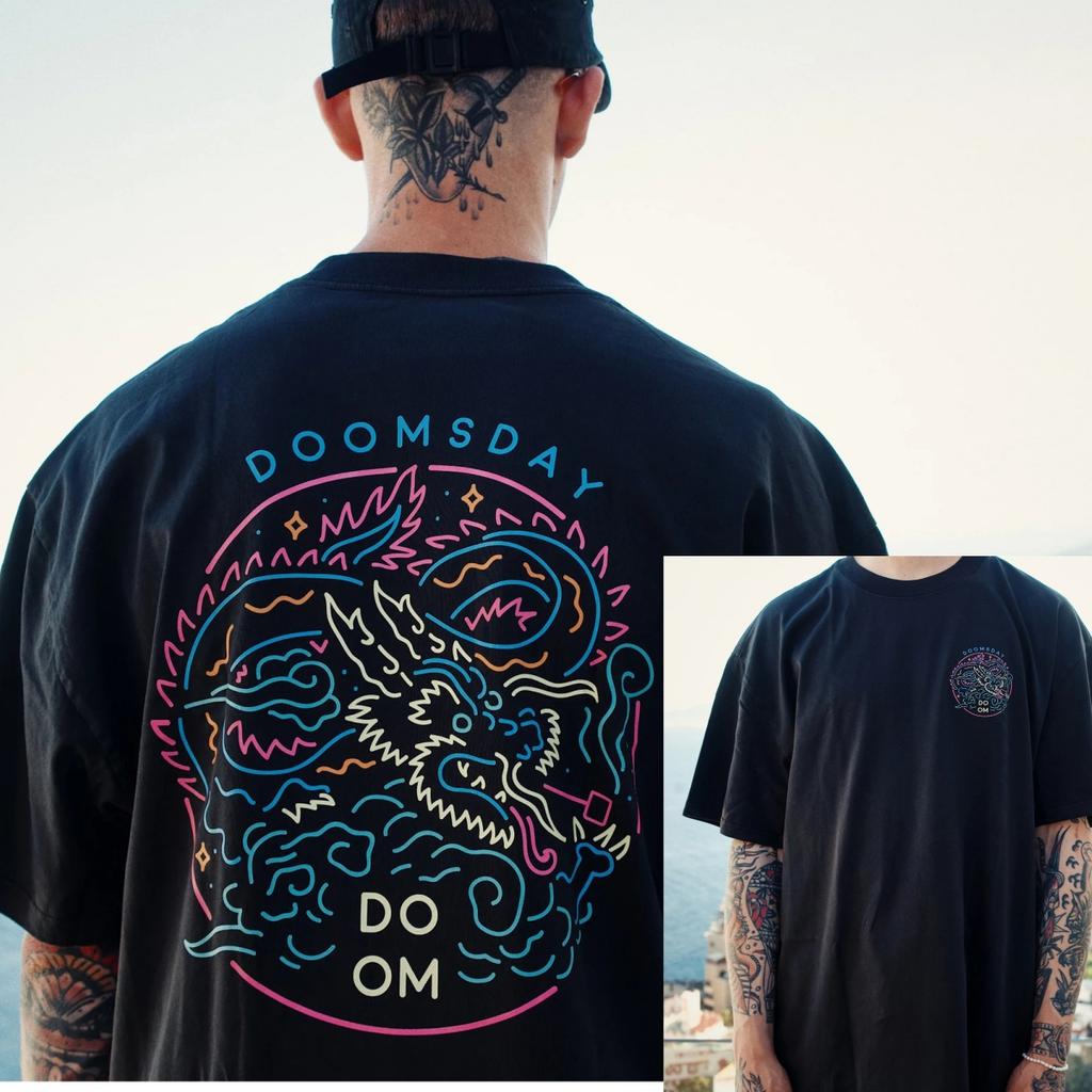 Bear Heavy Tattoo Art Retro Style Summer Casual T-Shirt Men's and Women's Luxury Brand Top 2026 New Art