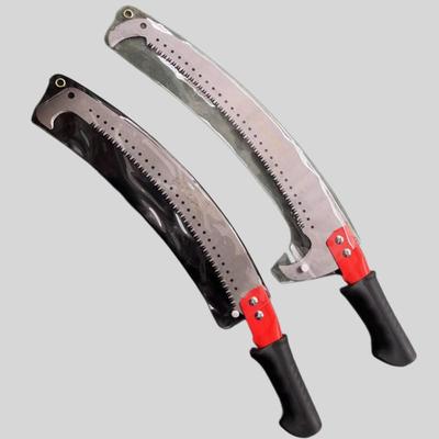 Telescopic High-Branch Pruning Saw with Dual Hook for Tree Trimming