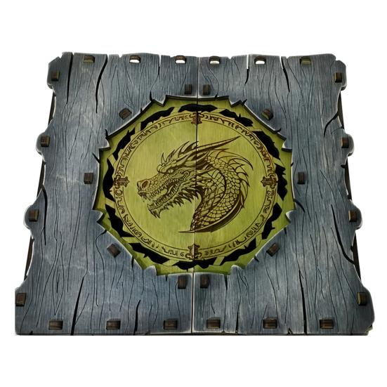 Dragon Pattern Storage Box Wooden Jewelry Box Handcrafted Vintage Art Storage Box