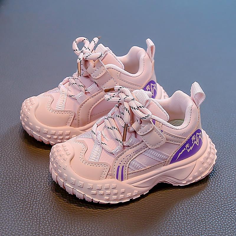 Children's shoes 2025 spring and autumn new girls sports shoes boys baby casual shoes children soft-soled dad shoes