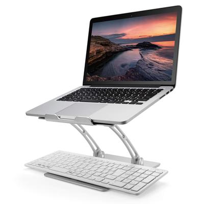 ELECOM Notebook PC Stand Aluminum Alloy Stepless Angle Height Adjustment Folded Width 240 X Depth 285 X Height 55mm Load 10kg Silver Size Capacity