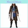 Kostým Cosplay Piráti z Karibiku pro muže s parukou Halloweenský párty oblečení