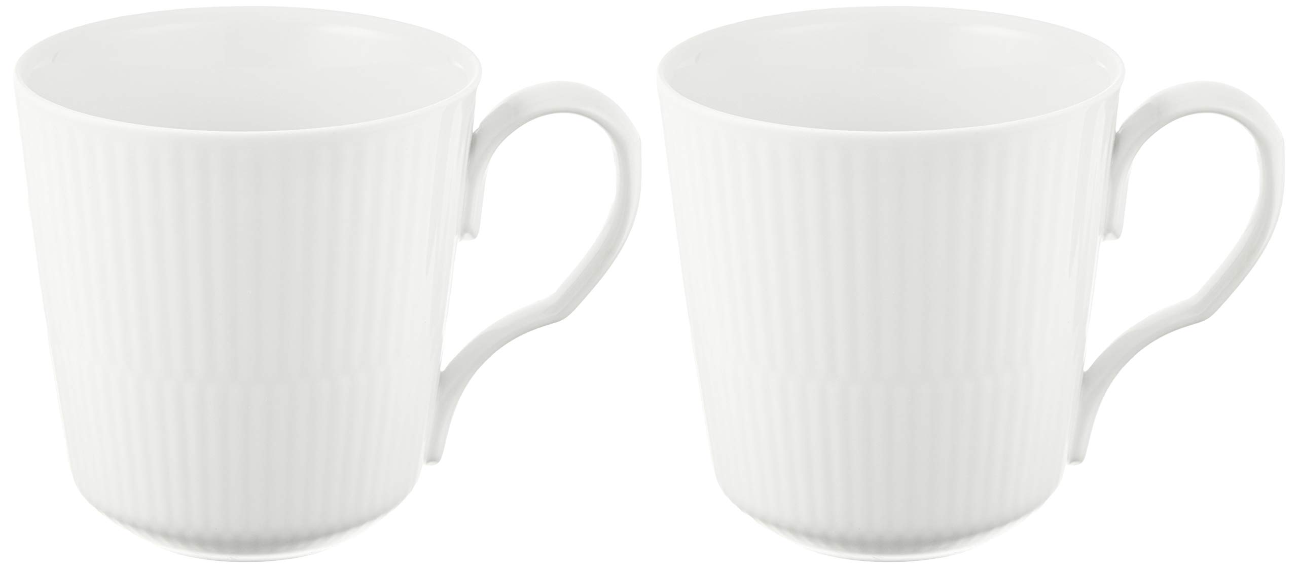

[Officially Imported] Royal Copenhagen White Fluted Pair Mug, Small, 280ml, Wedding Gift, Product Number 1017377