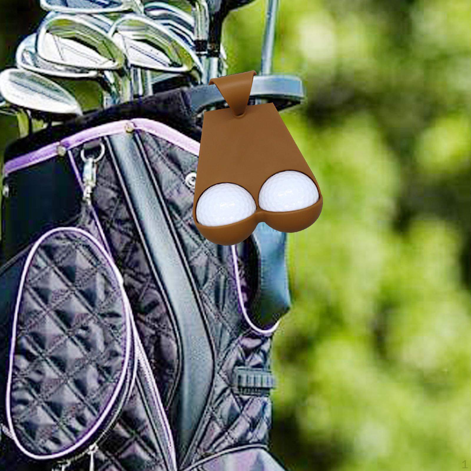 

Коллекционер мячей для гольфа, органайзер для тренировок, подарок для мужчин и женщин, портативный спортивный аксессуар коричневый