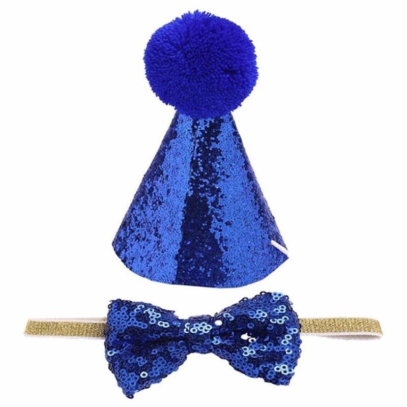 Pet Festival Set Sparkling Pink Hat Bow Collar Party Theme Decoration Props Cute Pet Birthday Dress Up