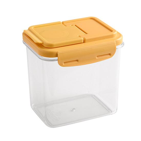 850 мл1380 мл прозрачный контейнер для хранения пищевых продуктов герметичный полипропиленовый универсальный герметичный контейнер для пищевых продуктов кухонные принадлежности 850ML жёлтый 2377₽