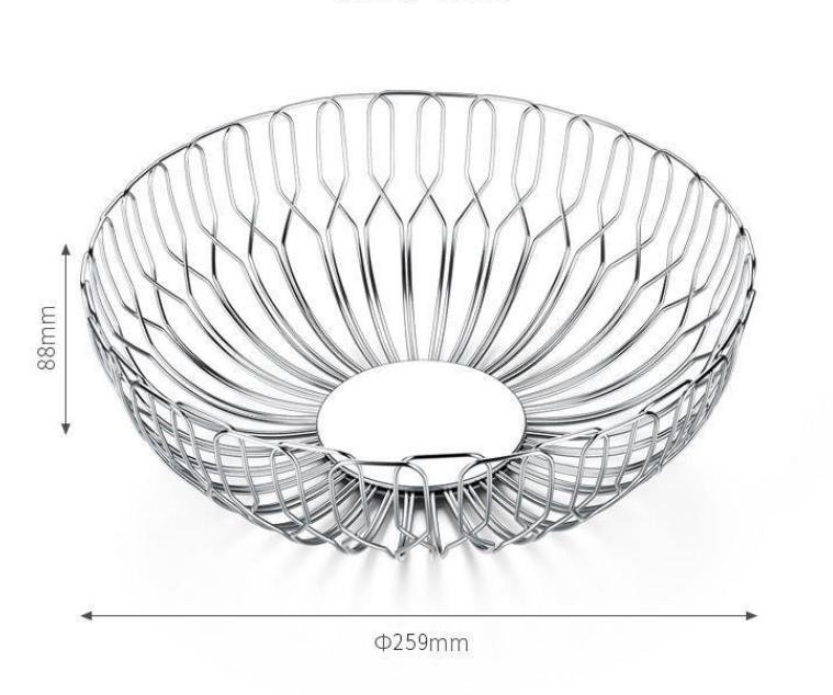 Metal Pallet Stainless Steel Fruit Bowl Transparent Base High-legged Fruit Platter Desktop Storage Container Kitchen Organizer