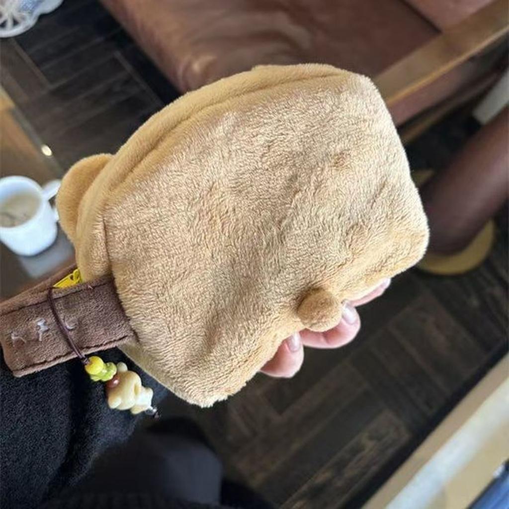 Kawaii Rilakkuma Makeup Bag Miscellaneous Storage Bag Travel Large Capacity Portable Hanging Toiletry Bag