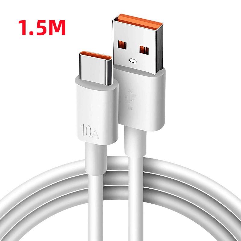 100W 10A USB Type C Data Cable Super Fast Charing Line for Xiaomi Samsung Huawei Mate 60 Honor Quick Charge Type-C Data Cord