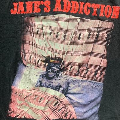 Vintage 1990 JANES ADDICTION Tour Schwarz Herren Alle Größen T-Shirt FN652 Unisex T-Shirt