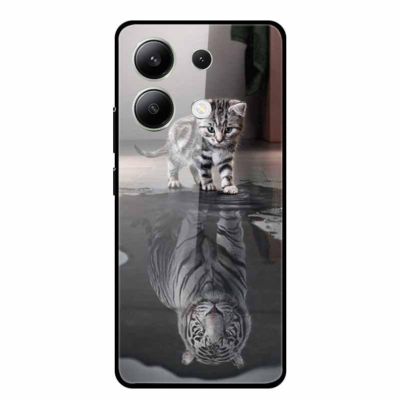 For Xiaomi Redmi Note 13 5G Phone Case Soft Bumper Tempered Glass Hard Back Cover Case For Redmi Note 13 Pro Case Note13 Pro Bag