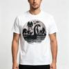 Mystery Creatures Moon Print TShirt UFO Bigfoot Graphic Tee 100 Cotton for Unisex and Unisex Casual Cotton Short Sleeve Tee Top