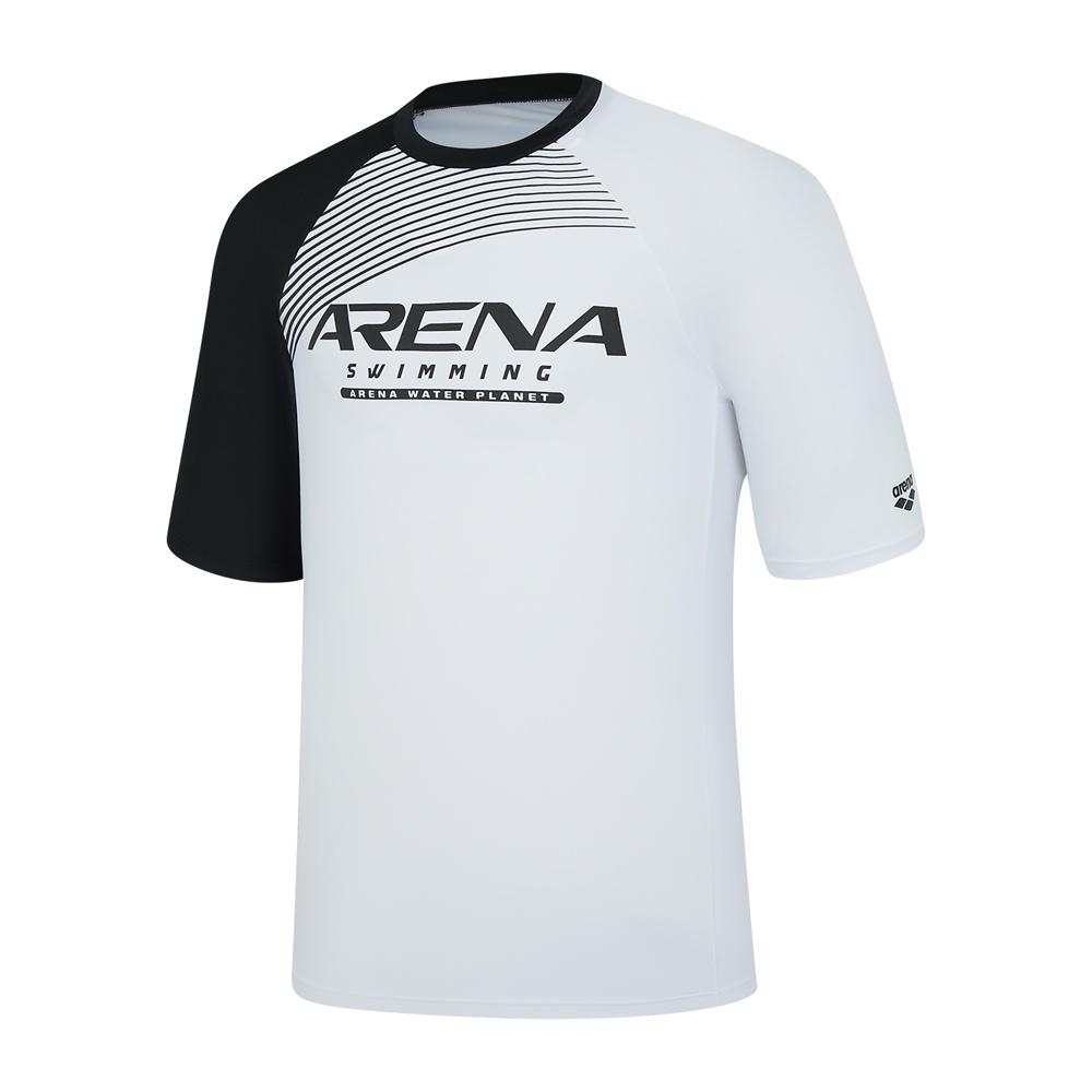 Alena Men'S Impact Leisure Short Sleeve Rash Guard A4Bm1Rr01Wht