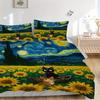 3pcs Sunflower Field Bedding Set, Breathable And Soft, Suitable for All Seasons Machine Washable, Suitable for Bedroom Decoration,yy250822160
