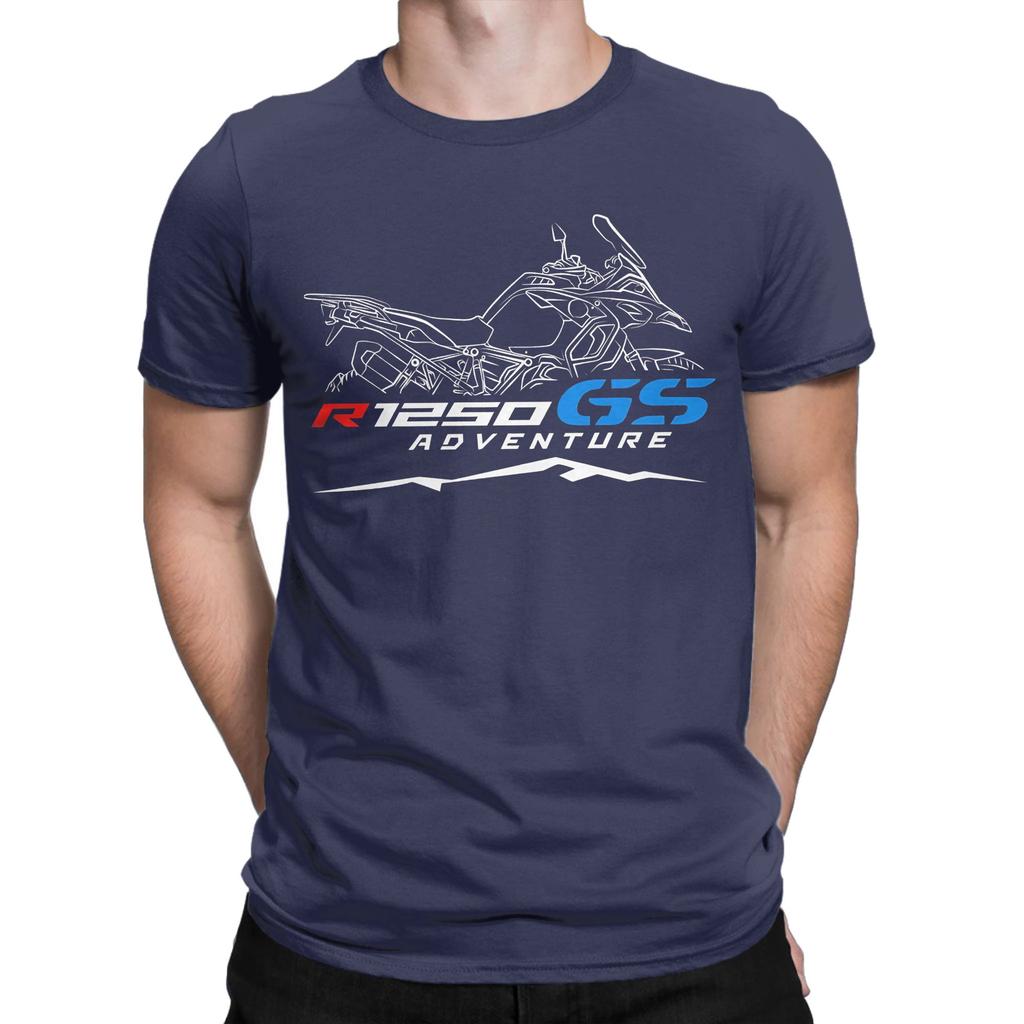 R1250gs Adventure Voor Motorrijders Motorfiets Nieuwigheid Grafisch 100% Katoen T-shirt Gs Shirts Tops Voor Unisex