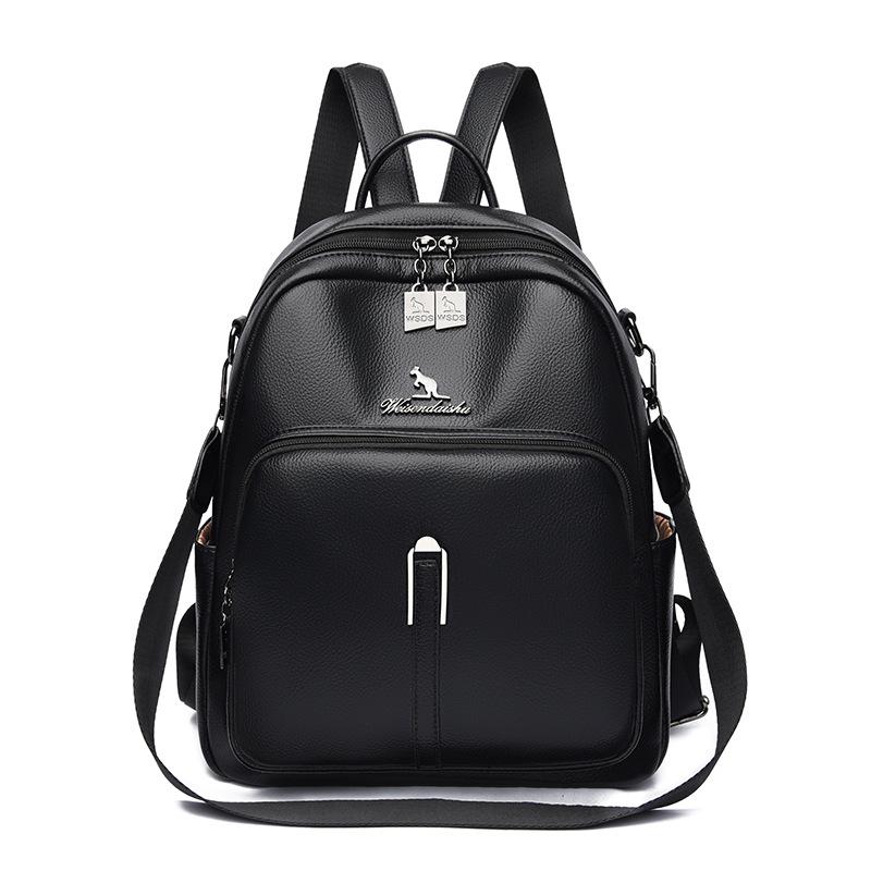 PU Backpack Women's Large Capacity Backpack Multifunctional Shoulder Bag