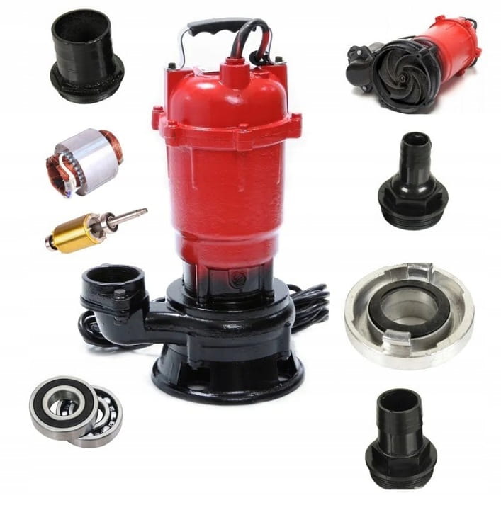Submersible pump for septic tanks, sludge