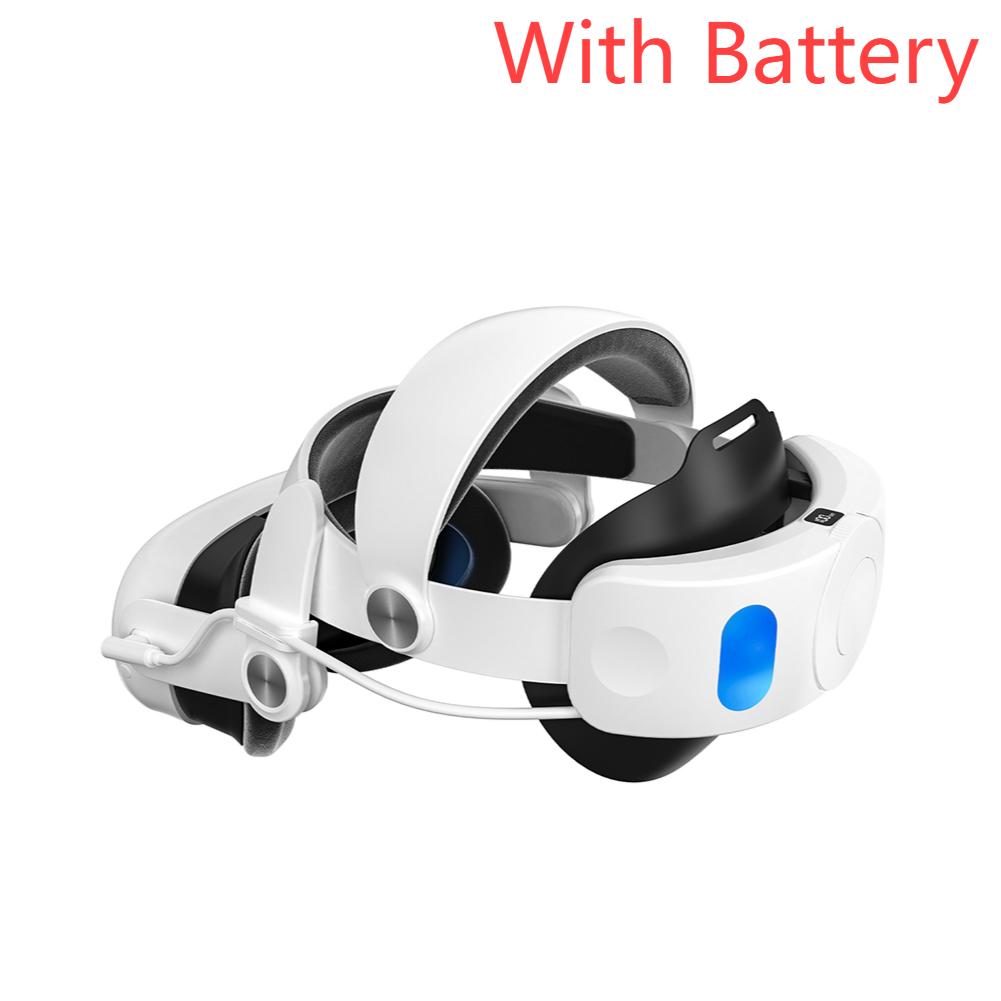 Head Strap with Battery Pack 10000mAh Extend Playtime and Comfort Elite Strap Replacement Reduce Facial Stress for Meta Quest 3S