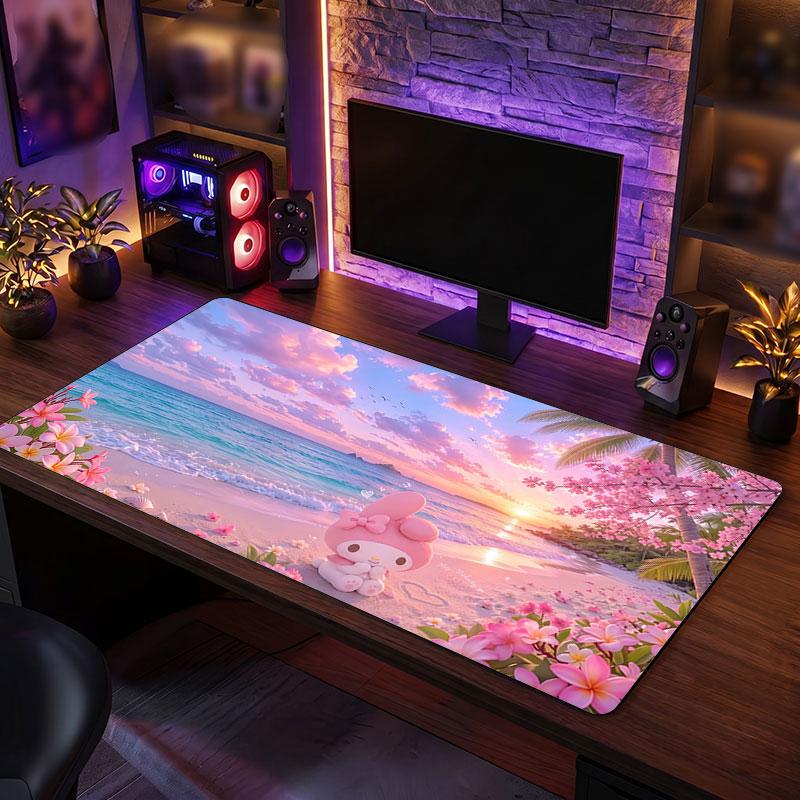 Big Mouse PadMy Melody Extended Soft Desk Mat Gaming Office Computer Table Decor Mat