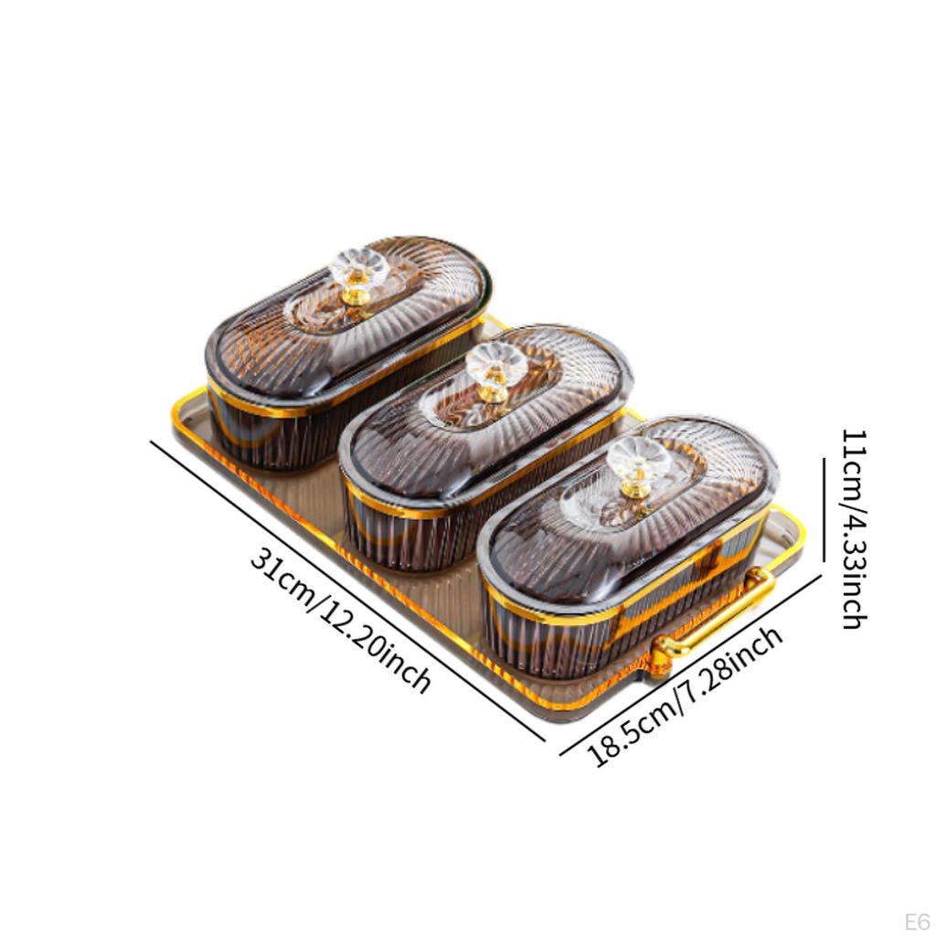 Divided Platter for Nuts and Snacks in Living Room
