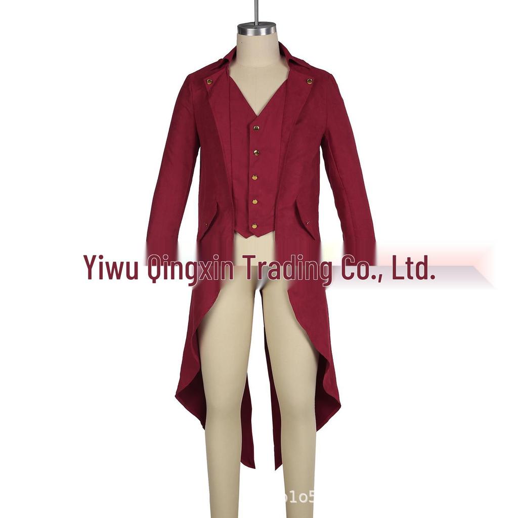 2018 Pánský evropský a americký styl Dlouhý rukáv Jednobarevný Knoflík Vzad Dlouhý kabát BC7928