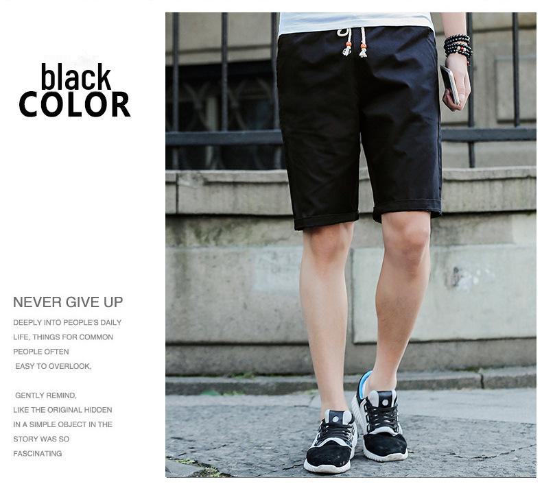 Herrars Trendiga Lediga Bomullsbadshorts - Mellanlånga, 5-punkts, Design i ett stycke