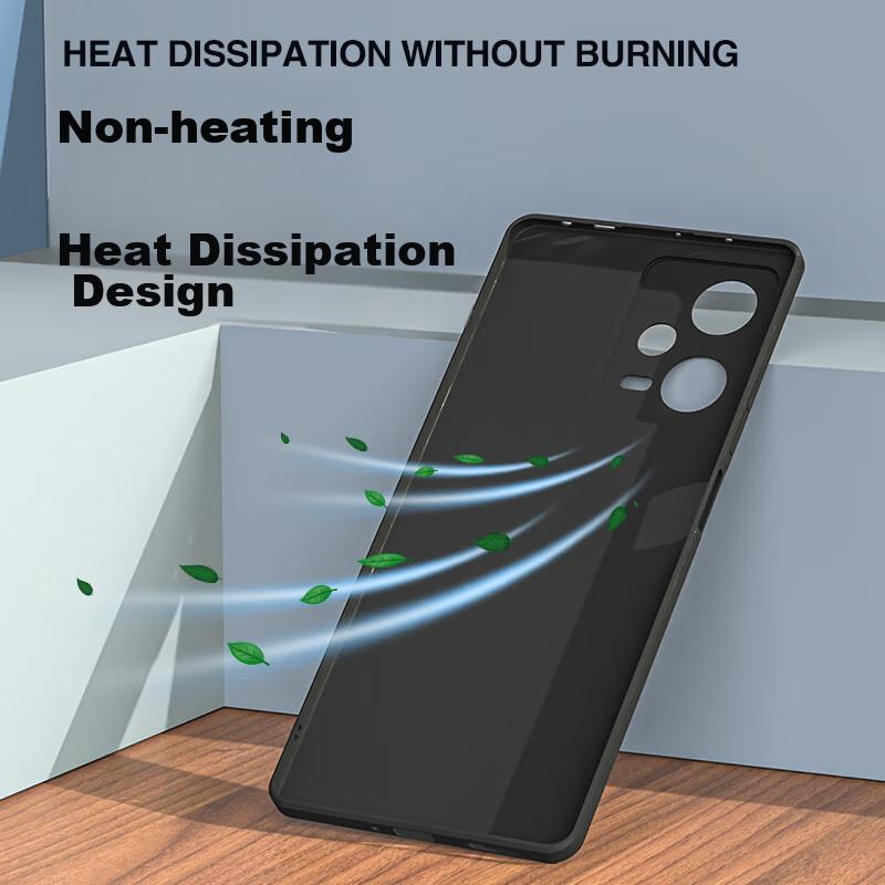 Phone Case for Xiaomi Redmi Note12Pro+, Protective Cover for Redmi Note12Pro+, Shockproof Silicone Upgraded Lens Case, Matte Finish - Midnight Black