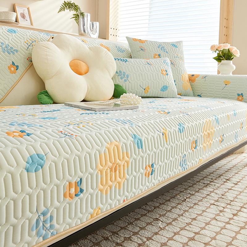 

1 шт. Летний нескользящий чехол на диван Латекс Ледяной шелк Подушка для дивана Универсальные угловые чехлы для дивана Декор для гостиной Kesä Sohva Tyyny 70x70