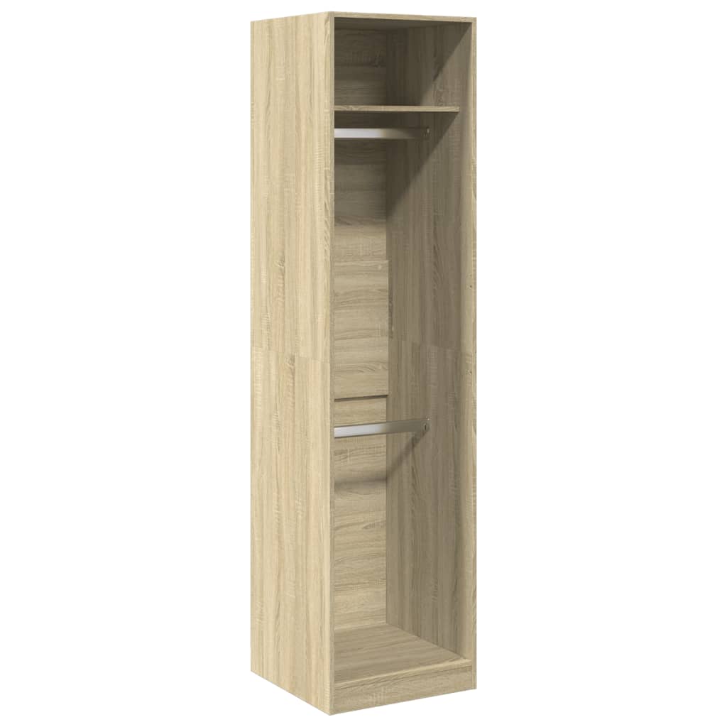 Wardrobe in Sonoma Oak Finish 50 x 50 x 200 cm Engineered Wood