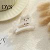 Hair Clip Women Claw Cat Shape Shiny Rhinestones Inlaid Plastic Anti-slip Teeth Back Head Shark Clamp Accessory