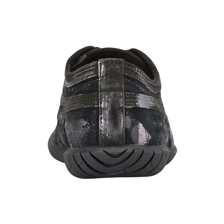 Onitsuka Tiger Unisex Mexico 66 Black Leather Lace-Up Sneakers 1183A079-001