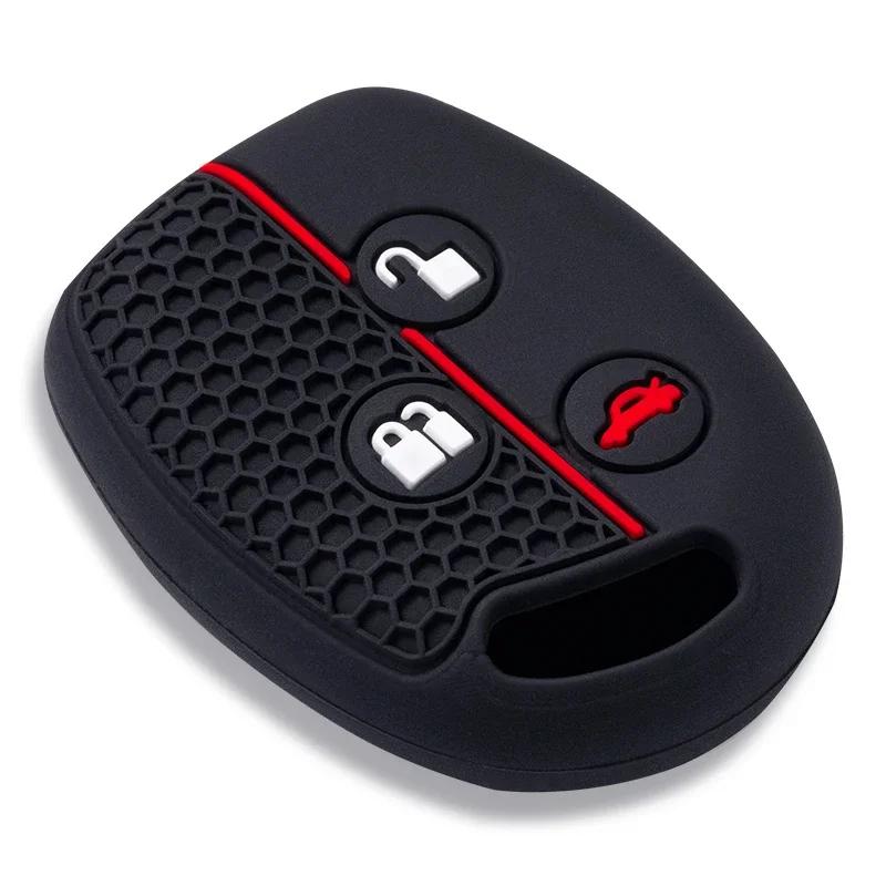 Silicone Protection Shell For Ford Mondeo Focus Fusion Fiesta Galaxy Transit 2008 2006 2007 Car Key Case Cover Accessories