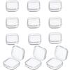 6/12/24 Mini Storage Box Transparent Plastic Jewelry Storage Box Container Portable Earring Ring Earplugs Packaging Storage Case