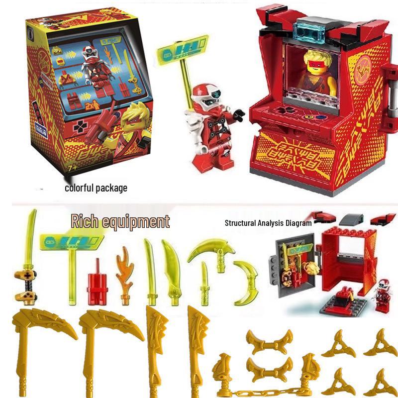 Phantom Ninja Boy Educational Building Blocks - Empire Energy Assembly 1st Street Arcade Toy