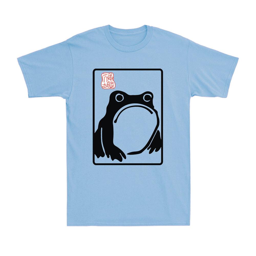 Grumpy Frog Unimpressed Toad Vintage Japanese Aesthetic Art Retro Unisexs TShirt
