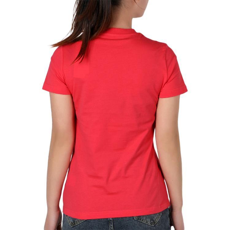 Adidas T Shirts Women's Pink Crew Neck Moderate Straight Fit FM6431