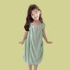 Polog Children's Quick-Dry Embroidered Bath Skirt Towel - Snap Button, Anti-Exposure, Non-Shedding, Non-Fading Coral Fleece.