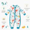Bamboo Cotton Baby Sleeper: Split-Leg, Lightweight, Anti-Kick, All-Season Pajamas