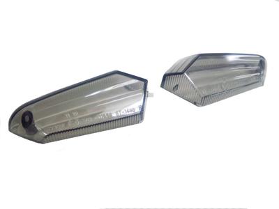 POSH 072079 Motorcycle Goods Smoke Turn Signal Lens ZRX1200DAEG ('09-'13) Z800 ('13) Pack of 2