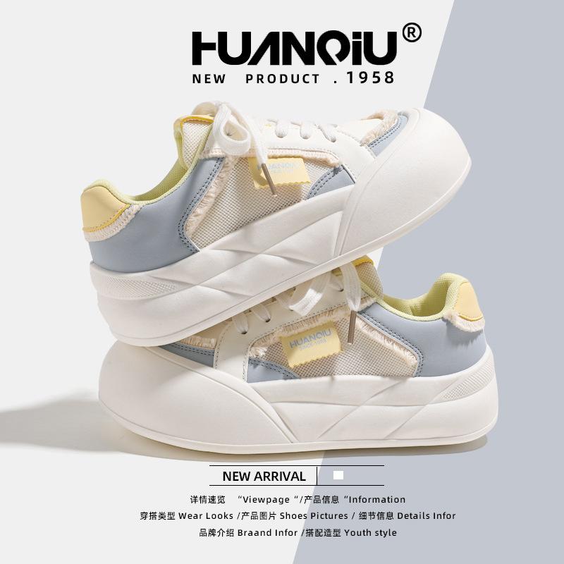 Global summer mesh versatile little white shoes for women KMLDX8273 new popular student platform casual board shoes for women