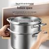 KOBACH 22cm Double Layer 304 Stainless Steel Steamer Pot