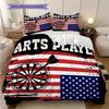American flag, baseball, and guitar bedding, duvet cover, pillowcase, home decoration, birthday gift (1 * duvet cover+2 * pillowcase, coreless)