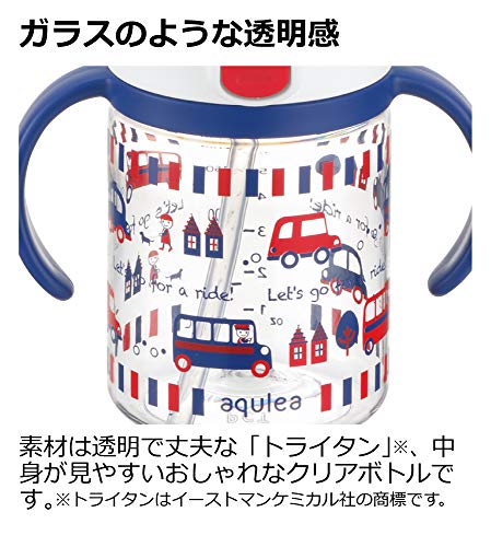 Richell Aclear Outing Straw Mug R 200 Navy Blue 1 piece 200ml 7 months